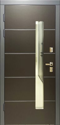 Вхідні двері в будинок - Берислав - модель Everlast Brown комплектація F4 0304241622 фото