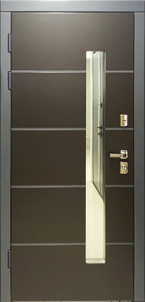 Вхідні двері в будинок - Берислав - модель Everlast Brown комплектація F4 0304241622 фото